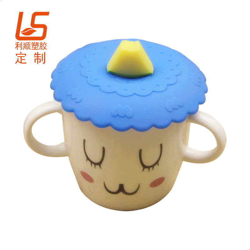 卡通滴膠工藝的硅膠杯蓋應該如何定制