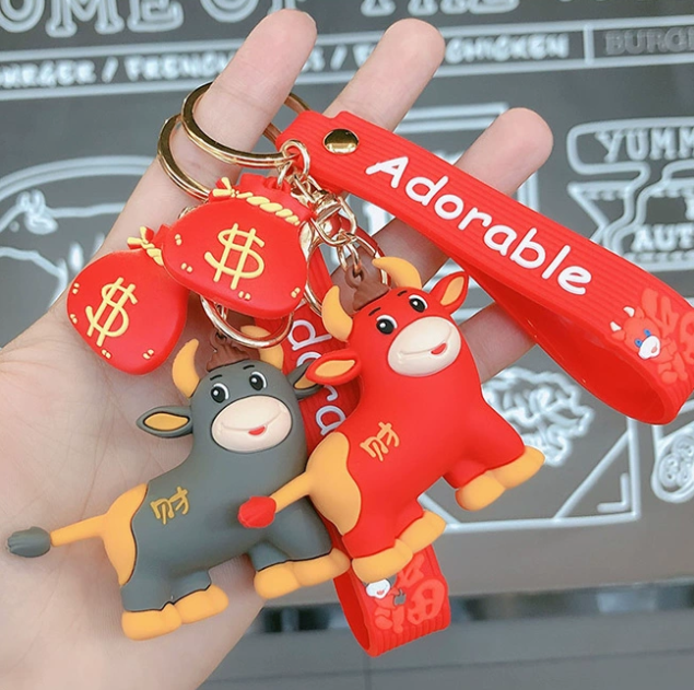 硅膠立體公仔鑰匙扣