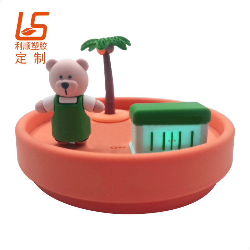 卡通硅膠公仔,硅膠立體杯蓋