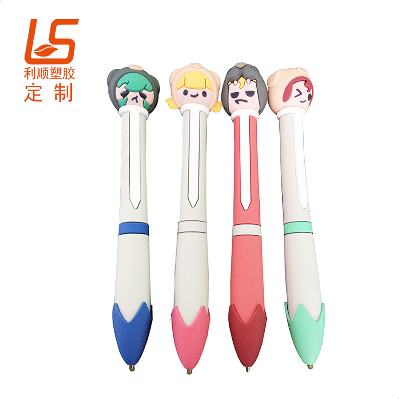 卡通立體公仔硅膠筆